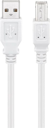 USB A naar USB B kabel - USB 2.0 - 1 meter - Wit
