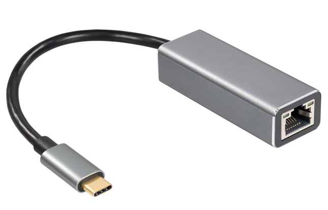 USB-C naar RJ45 Ethernet-adapter – 1 Gbit/s - Grijs
