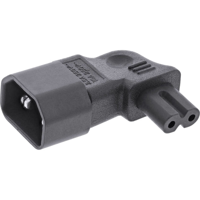 C7 - C14 stroomadapter - Zwart