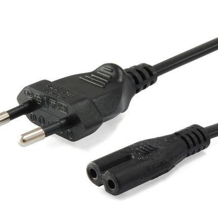 C7 kabel - 1,8 meter - Eurostekker naar C7 - zwart