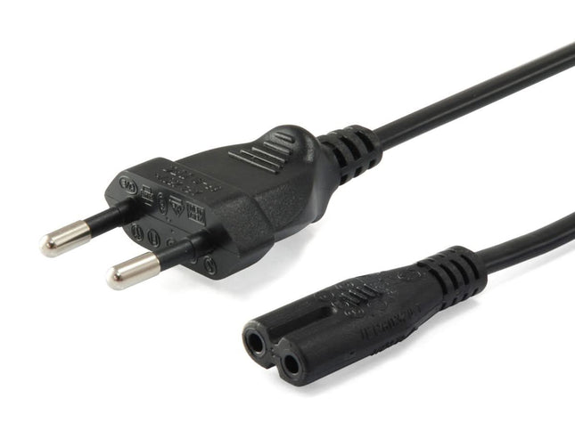 C7 kabel - 1,8 meter - Eurostekker naar C7 - zwart - Gembird