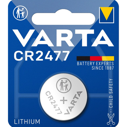 Varta  CR2477 (6477) Batterij,- 3 Volt  -  1 stuk