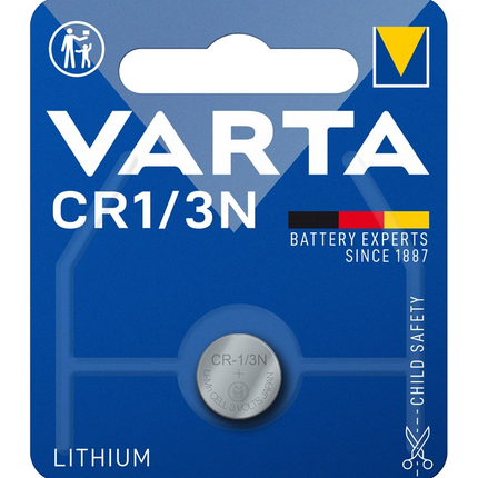 Varta 3 volt knoopcel batterij CR 1/3N  -  1 stuk