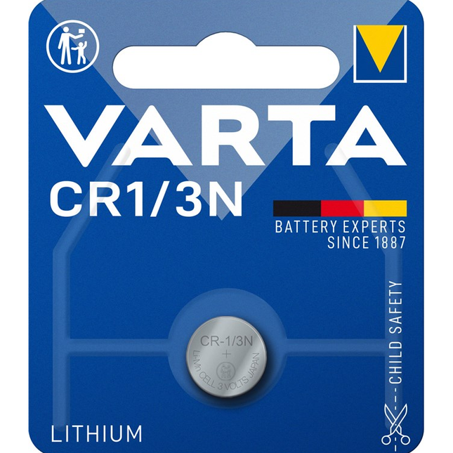 Varta 3 volt knoopcel batterij CR 1/3N  -  1 stuk