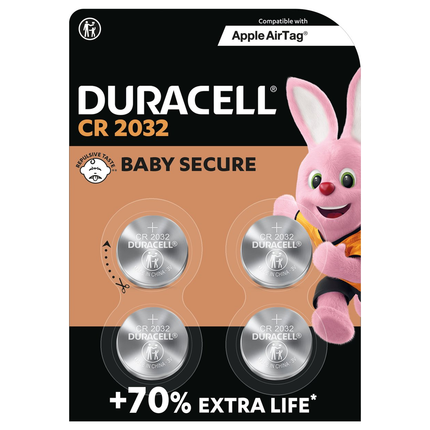 Duracell Knoopcel batterijen CR2032 -  4 stuks
