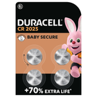 Duracell knoopcel batterijen CR2025 - 3 Volt  -  4 stuks