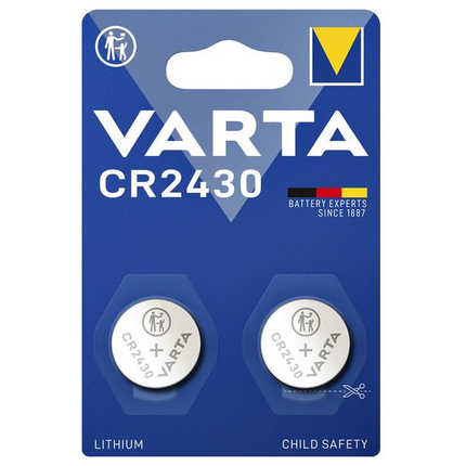 Varta CR2430 (6430) Batterijen - 3 Volt  -  2 stuks