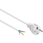 Aansluitsnoer met schuko stekker - 3 x 0,75mm - Wit- 1,5 meter