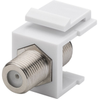 F-connector naar Coax F-connector keystone - Extern - Wit