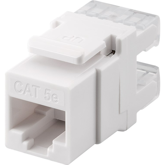Keystone-module RJ45 – CAT5e – UTP – 100 MHz – 3 micron verguld