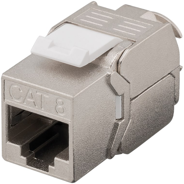 Cat 8 keystone - Afgeschermd - GHMT gecertificeerd - Metaal