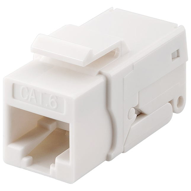 Keystone-module RJ45 – CAT6 – UTP – 250 MHz – 3 micron verguld - Krokodillentype aansluiting