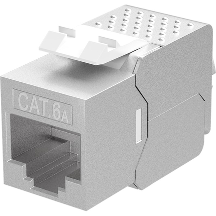 Cat 6a keystone - Afgeschermd - Slimline - Metaal