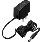 Voedingsadapter 12V / 0,6A / 7,2W – Eurostekker – 5,5 mm x 2,5 mm DC Plug – 1,8 meter kabel – met LED-indicator