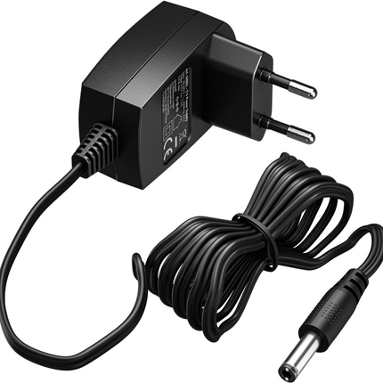 Voedingsadapter 5V / 1A / 5W – Eurostekker – 5,5 mm x 2,1 mm DC Plug – 1,8 meter kabel – met LED-indicator