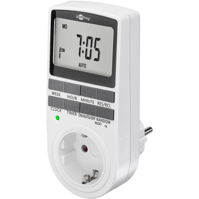 Goobay Digitale Timer – Programmeerbaar met Veiligheidsconnector (Type F)
