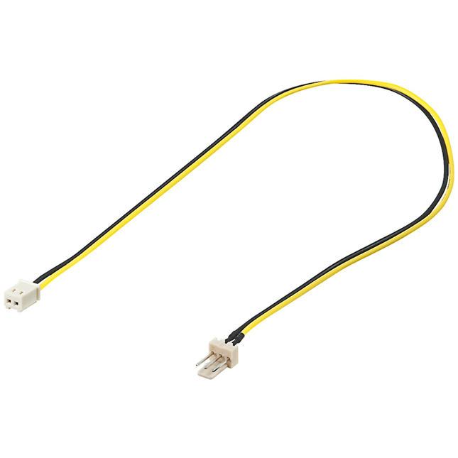 30 cm PC-Ventilatorvoedingskabel – 3-Pins (m) naar 2-Pins (v)