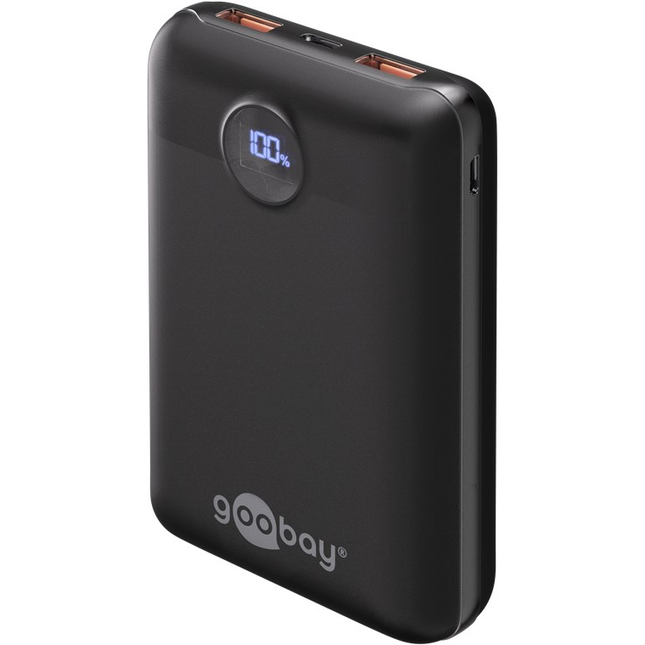 20.000 mAh powerbank  - 1x USB-C + 2x USB-A - Met PD & QuickCharge 3.0 - Extra klein