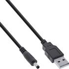 1 meter USB-A naar DC-Plug Kabel – 4,0 x 1,7 mm – 5V/3A – 15W – Zwart