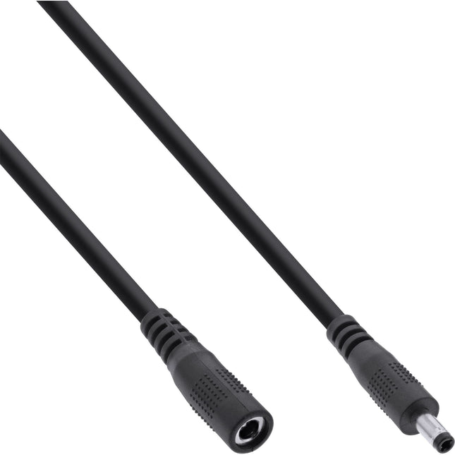 1 meter DC verlengkabel - DC (m) naar DC (v) - 4.0 x 1.7 mm - Zwart