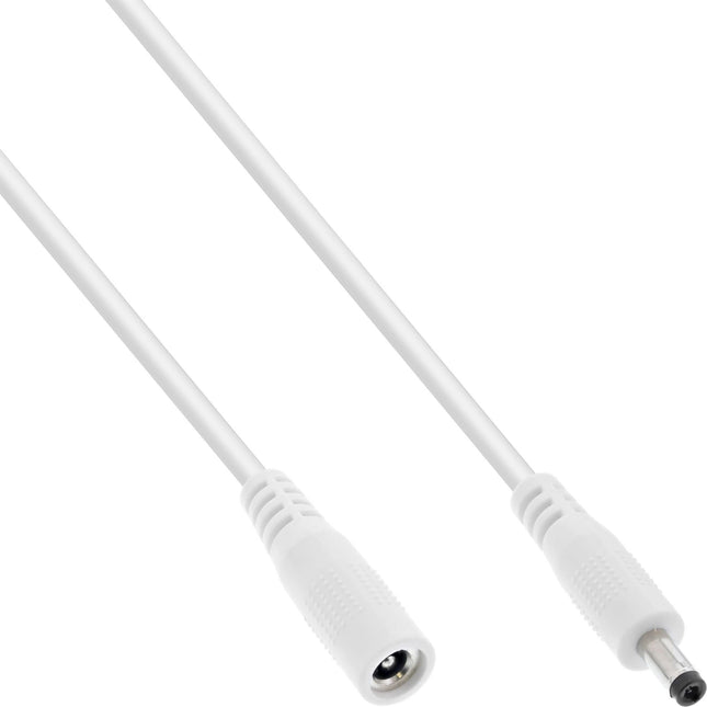 1 meter DC verlengkabel - DC (m) naar DC (v) - 4.0 x 1.7 mm - Wit