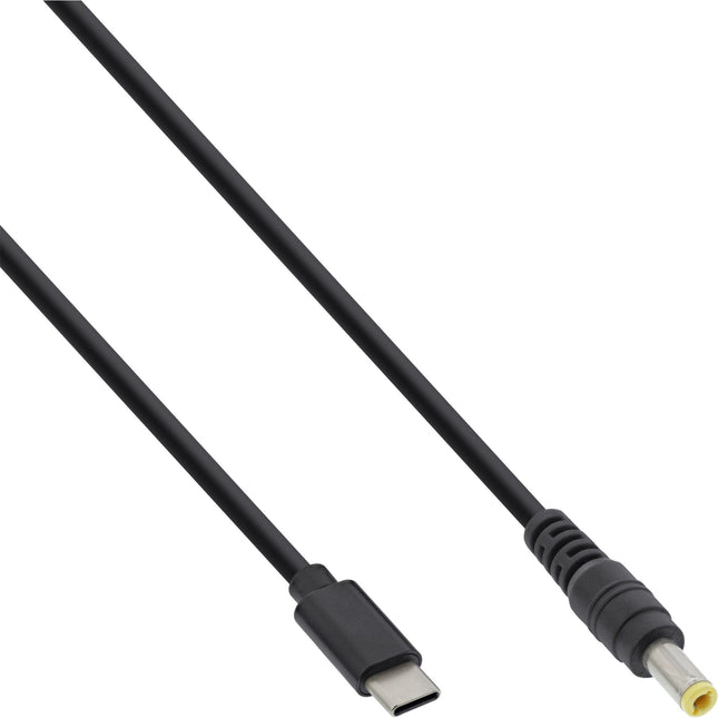 USB-C naar DC Plug 5,5 x 2,5 mm - 2 meter - Power Delivery 20V -3A - Zwart