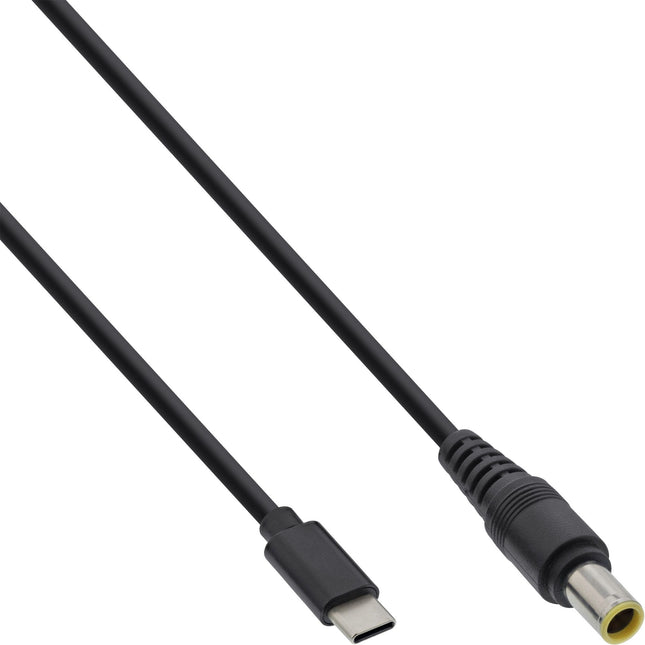 USB-C naar DC Plug Laadkabel - 7,9 x 5,5 mm (met pin) - 2 meter --Power Delivery 20V - Zwart