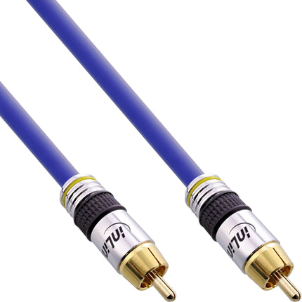 Premium Tulp Composiet Video Kabel – Composiet 1x RCA (mannelijk) naar Composiet 1x RCA (mannelijk) - 50 cm - Blauw