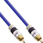 Premium Tulp Composiet Video Kabel – Composiet 1x RCA (mannelijk) naar Composiet 1x RCA (mannelijk) - 50 cm - Blauw