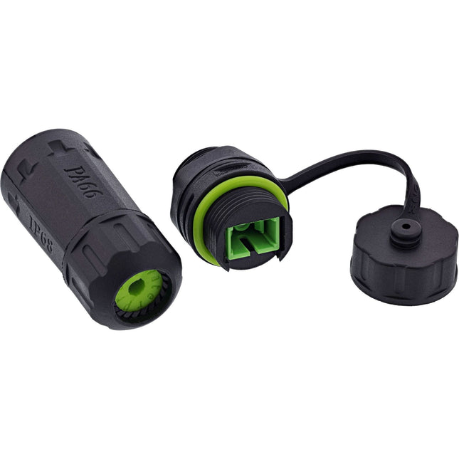 Glasvezelkoppeling SC – kort model – IP68 – 2x SC – M20