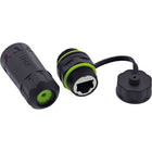 Patchkabelkoppeling Cat.6A – kort – IP68 – 2x RJ45 – afgeschermd