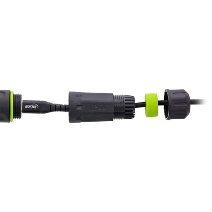 USB-C-koppeling, kort, IP68, 2x USB-C-aansluiting, afgeschermd
