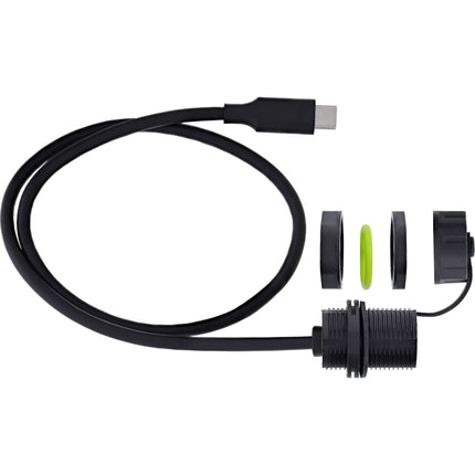 50 cm USB-C koppeling IP68 – afgeschermd (aansluiting naar stekker)