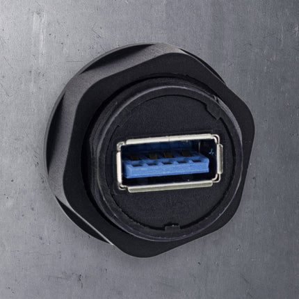 USB-A koppeling kort IP68 – 2x USB-A (afgeschermd)