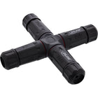 Netstroomkoppeling IP68, 3-polig, 4-weg, M20, zwart