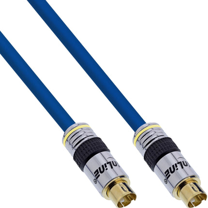 Premium S-VHS Videokabel Premium – 4-pins mini DIN Mannelijk/Mannelijk – Verguld – 1 meter