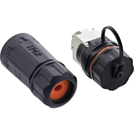 Patchkabelkoppeling RJ45 Cat.6A – IP68 – met stofkap