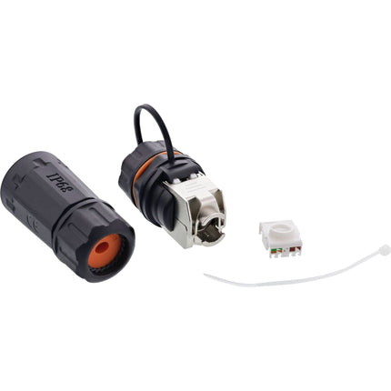 Patchkabelkoppeling RJ45 Cat.6A – IP68 – met stofkap