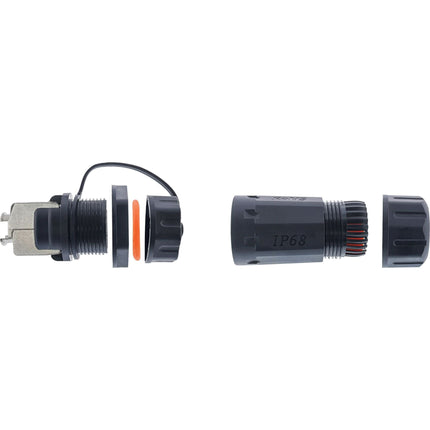 Patchkabelkoppeling RJ45 Cat.6A – IP68 – met stofkap