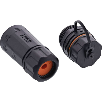 Patchkabelkoppeling RJ45 Cat.6A – IP68 – industrieel gebruik – met stofkap