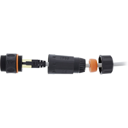 Cat.6A koppeling RJ45 – IP68 – 2x RJ45 F/F – afgeschermd – M23 x 1,5