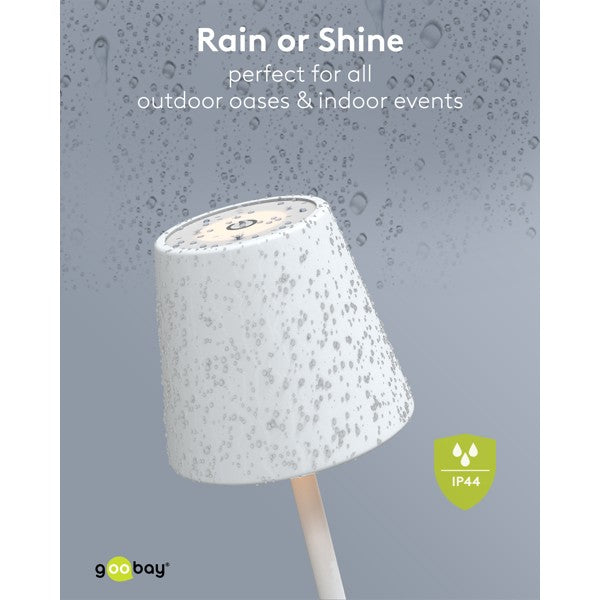 Draadloze LED-Tafellamp – 37,5 cm – Warm Wit – Dimbaar – Wit