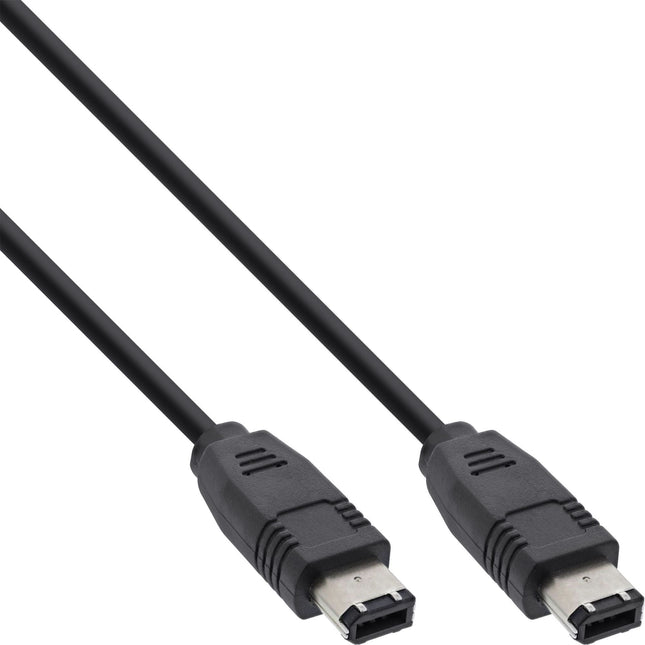 1,8 meter FireWire 400 Kabel 6-pins naar 6-pins - Zwart