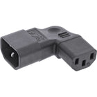 C13 (haaks/rechts) naar C14 stroomadapter – 250V / 10A / 2500W - Zwart