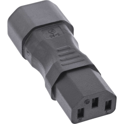 C13  naar C14 stroomadapter - Zwart - 250V / 10A / 2500W