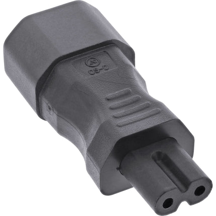 Voedingsadapter IEC C14 naar C7 – 3-pins naar 2-pins Netadapter – Max. 2,5A