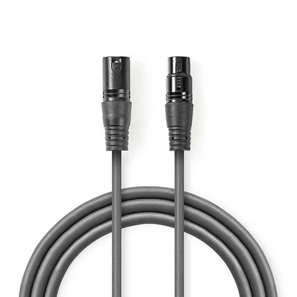 XLR (m) naar XLR (v) Audiokabel – 10 meter – Koperen Aders