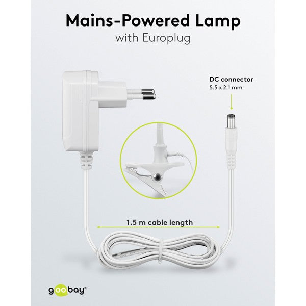 LED-Loeplamp 2-in-1 met Tafelvoet en Klem – 6 W – 1,75x Vergroting – Wit