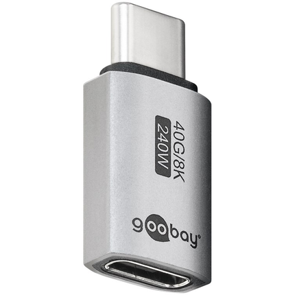 Poortbeschermer USB-C - USB4 40 Gbps - PD 240W - 8K/60 Hz - Aluminium