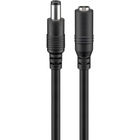 DC Verlengkabel - 5,5 x 2,1 mm - Mannelijk naar Vrouwelijk - koper- 5 meter - Zwart